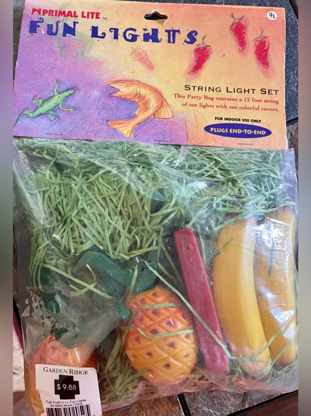 Vintage 90's New in sealed pack tutti fruity/ grass w/lites. Optional 2nd used